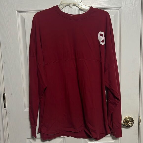 🔥 Vintage OU SOONERS High Quality Long Sleeve - Puff Print Graphic - Sz M - GUC - Picture 1 of 15